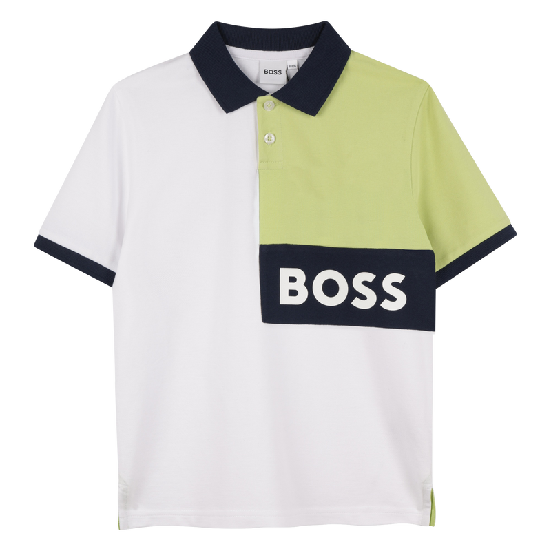 Cotton polo shirt and shorts BOSS 
                    BOY