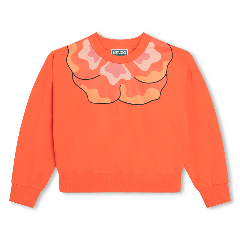 Lightweight fleece sweatshirt KENZO KIDS 
                    GIRL
