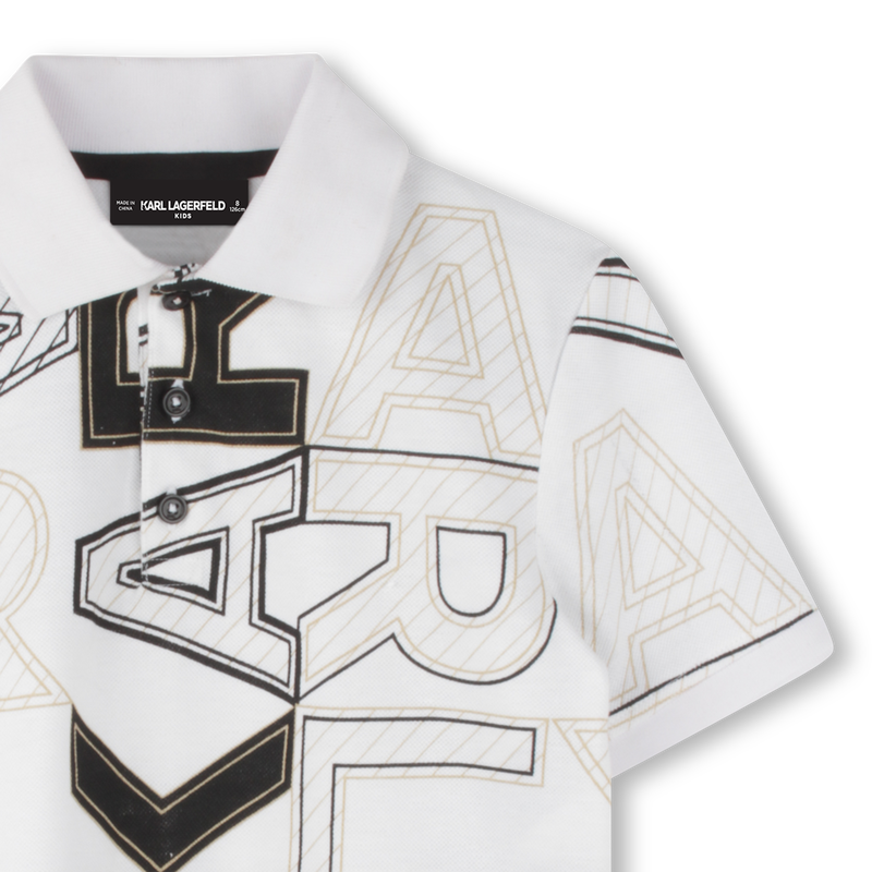 Short-sleeved polo shirt KARL LAGERFELD KIDS 
                    BOY