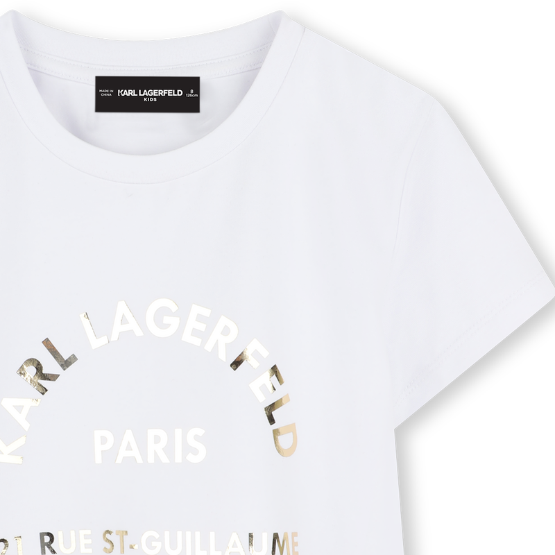 Short-sleeved T-shirt KARL LAGERFELD KIDS 
                    GIRL
