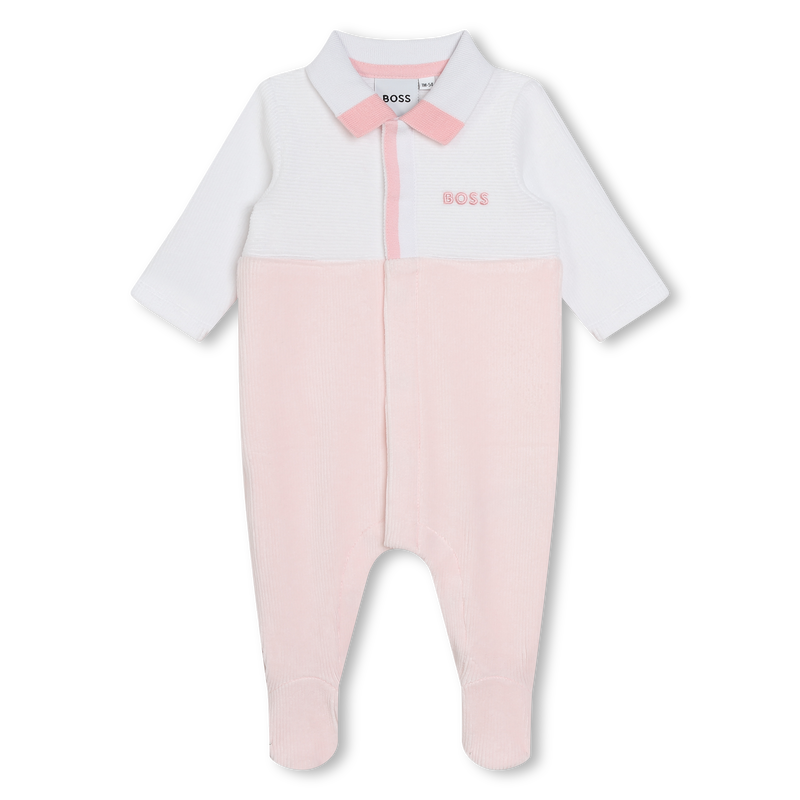 Two-tone velvet pajamas BOSS 
                    GIRL