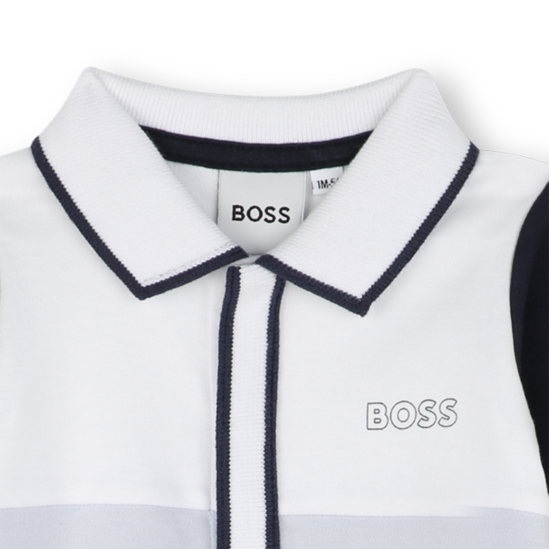 Tricolor polo-neck pajamas BOSS 
                    BOY