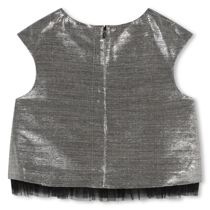 Sleeveless Zip-Up Top KARL LAGERFELD KIDS 
                    GIRL