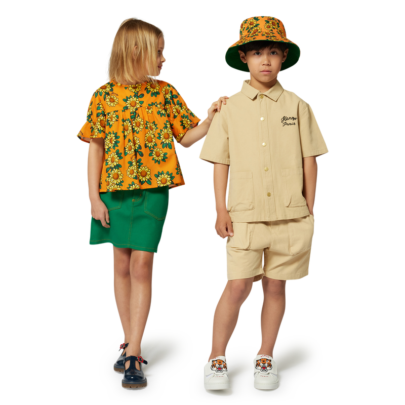 Short-sleeved cotton shirt KENZO KIDS 
                    BOY