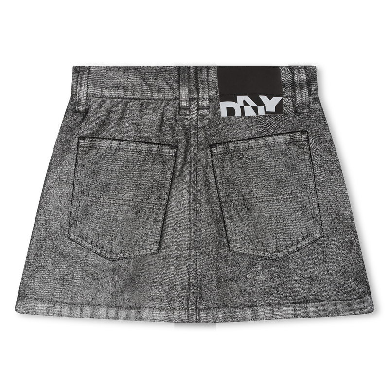 Cotton Denim Skirt DKNY 
                    GIRL