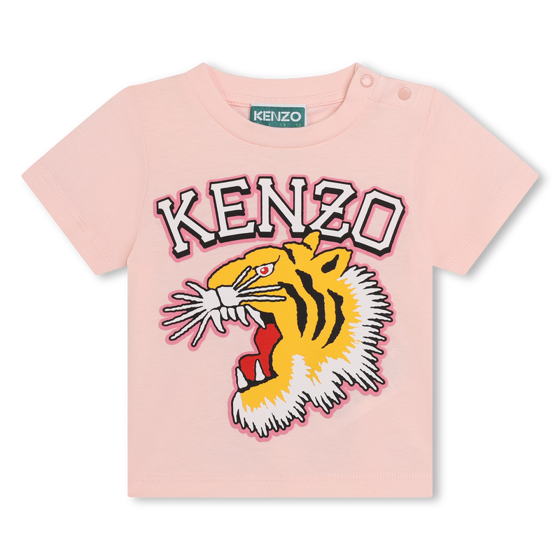 Cotton press-stud T-shirt KENZO KIDS 
                    UNISEX