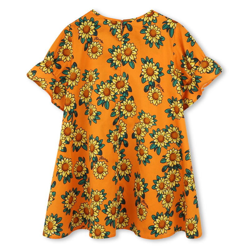 Sunflower print dress KENZO KIDS 
                    GIRL