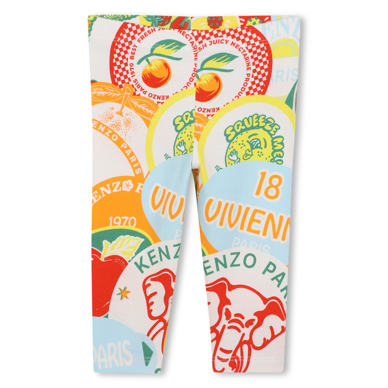 Cotton T-shirt and leggings KENZO KIDS 
                    GIRL