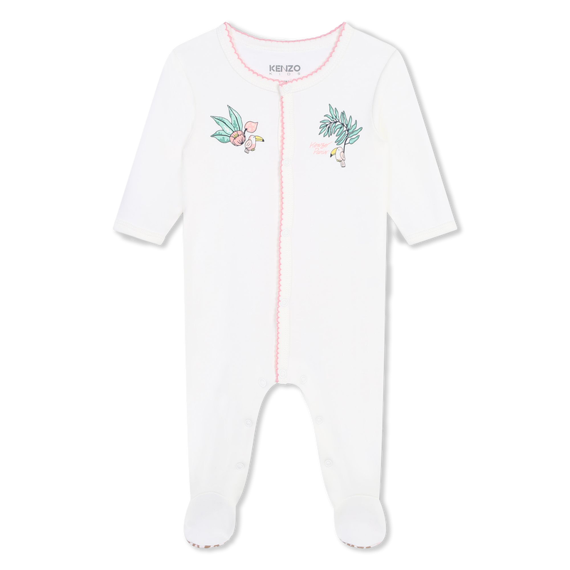 Cotton Press Stud Pajamas KENZO KIDS 
                    GIRL
