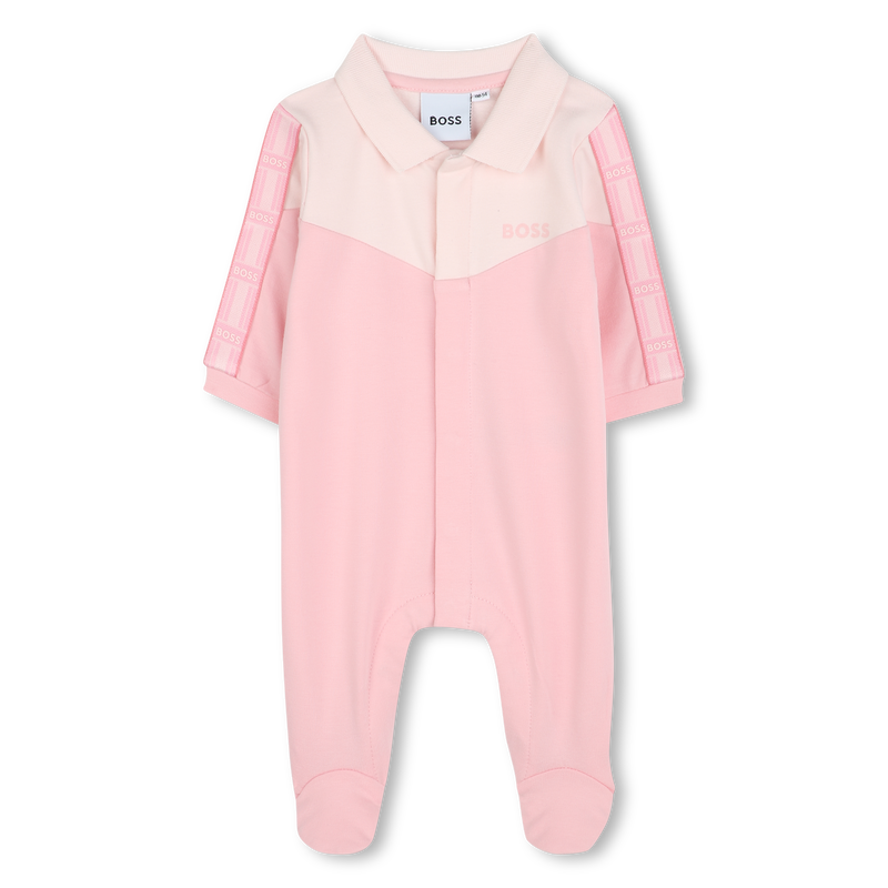 Polo-neck paneled pajamas BOSS 
                    GIRL