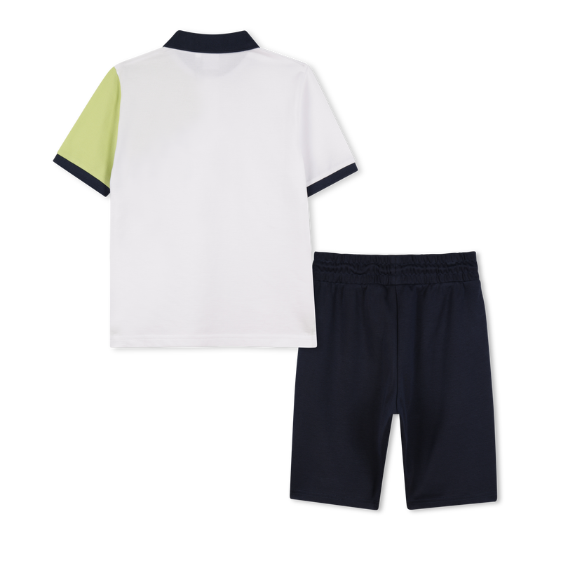 Cotton polo shirt and shorts BOSS 
                    BOY