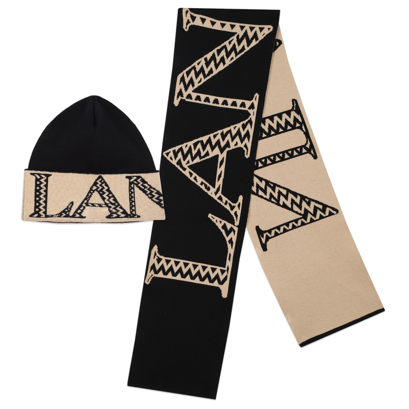 Oversized Logo Hat & Scarf LANVIN 
                    BOY
