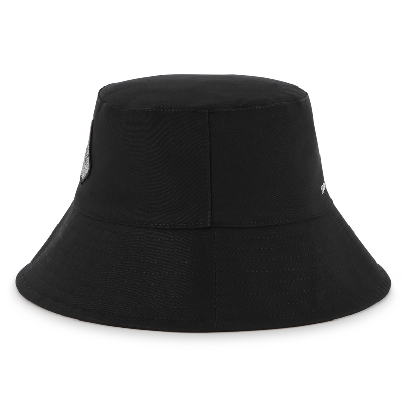 Wide-brimmed cotton bucket hat KARL LAGERFELD KIDS 
                    GIRL