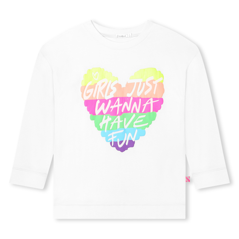Cotton graphic 3/4 sleeve top BILLIEBLUSH 
                    GIRL
