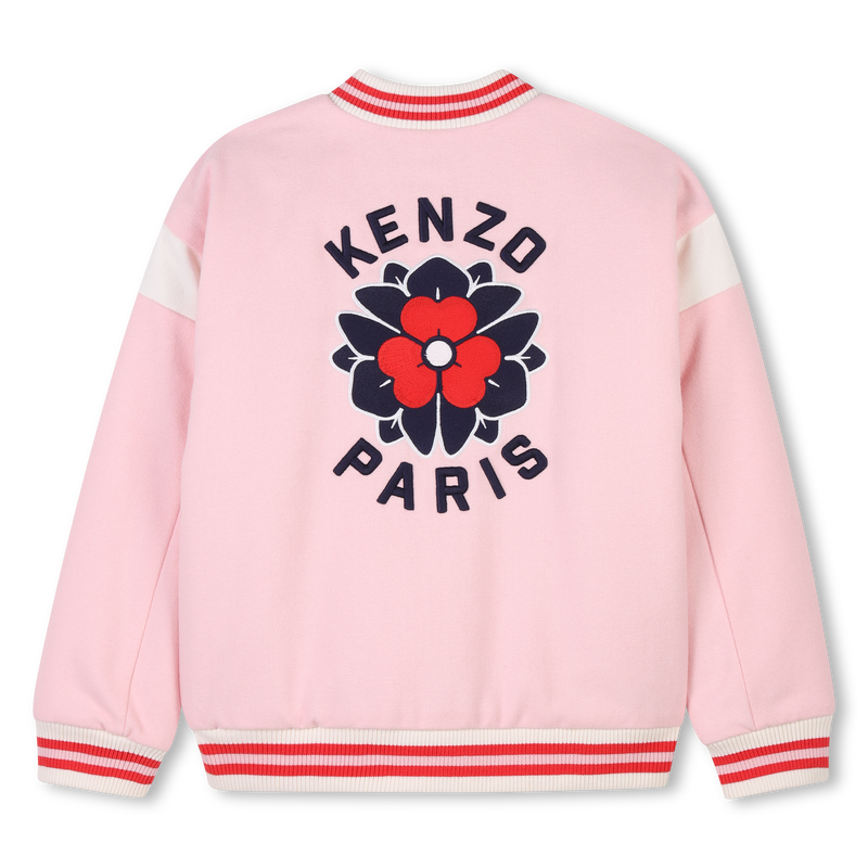 Embroidered woolen jacket KENZO KIDS 
                    GIRL