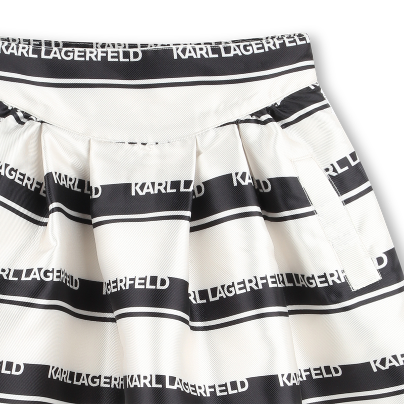 Short striped skirt KARL LAGERFELD KIDS 
                    GIRL