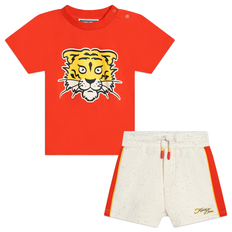 Printed cotton ensemble KENZO KIDS 
                    BOY