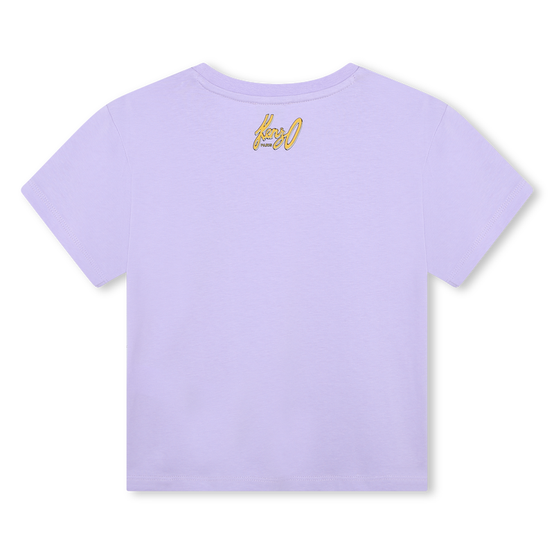 Short-Sleeved Cotton T-Shirt KENZO KIDS 
                    GIRL