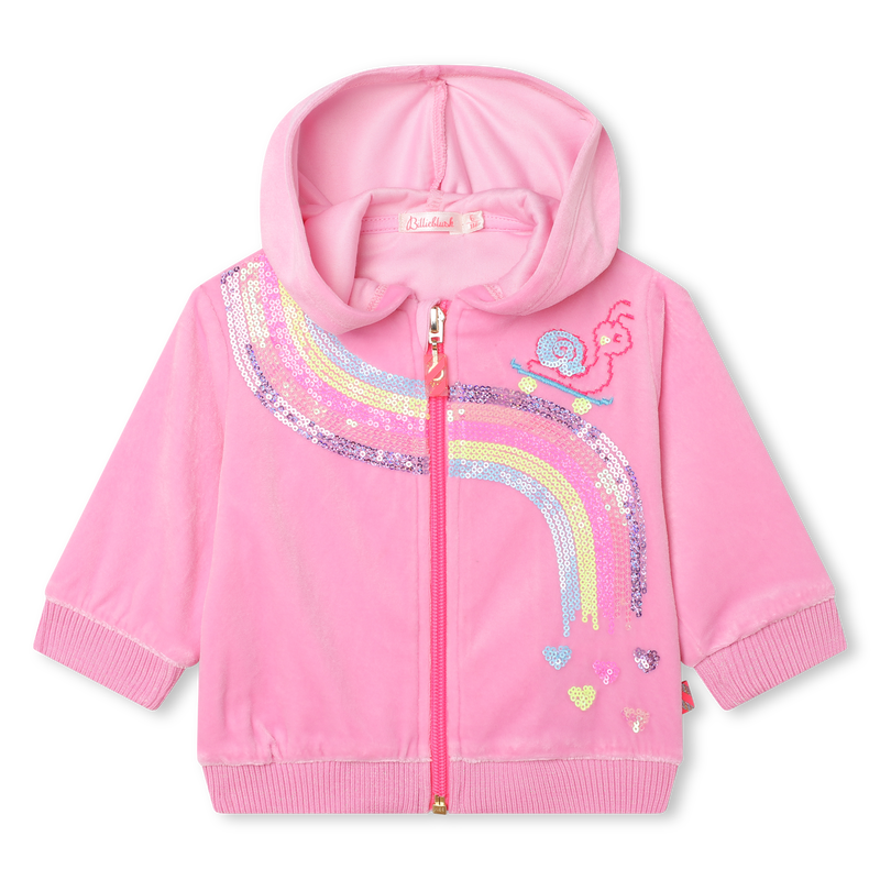 Sequin-graphic hoodie BILLIEBLUSH 
                    GIRL
