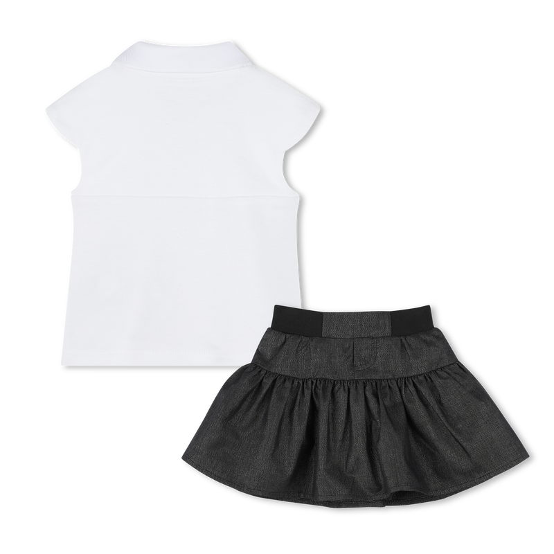 T-shirt and skirt set KARL LAGERFELD KIDS 
                    GIRL