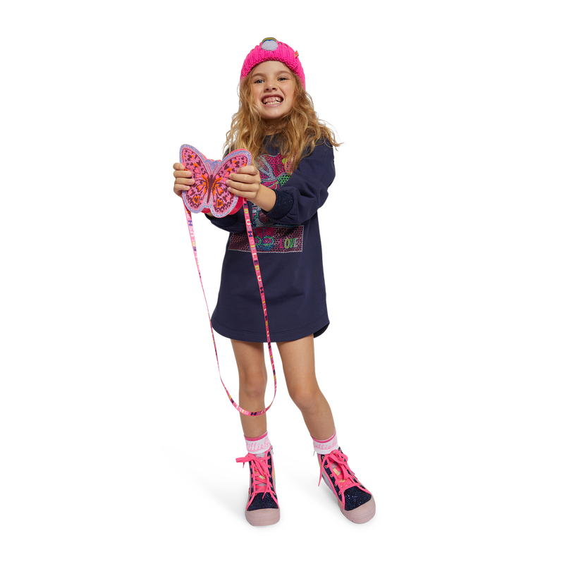Rhinestone fleece dress BILLIEBLUSH 
                    GIRL
