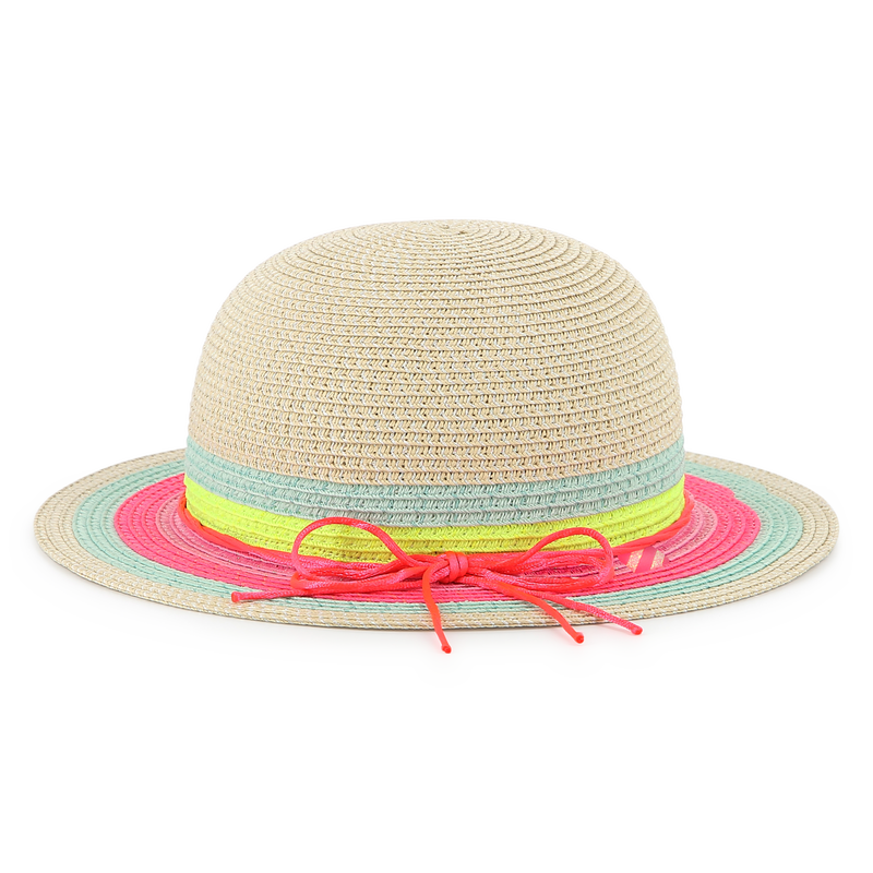 Sun hat with colored stripes BILLIEBLUSH 
                    GIRL