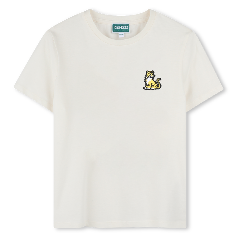 Cotton T-shirt with badge KENZO KIDS 
                    UNISEX