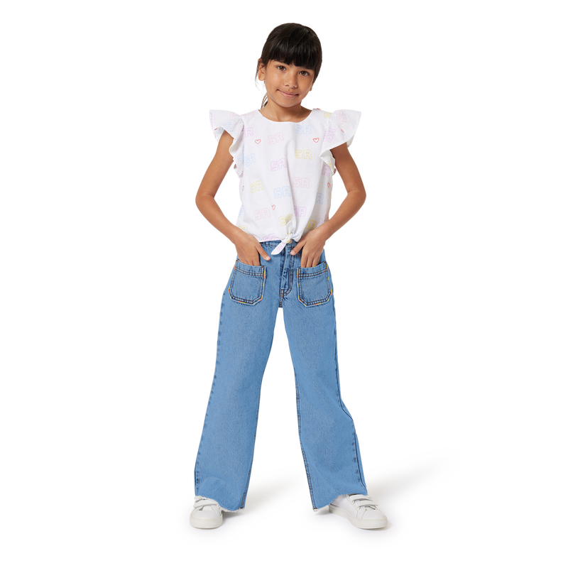 Embroidered Heart Blouse SONIA RYKIEL 
                    GIRL