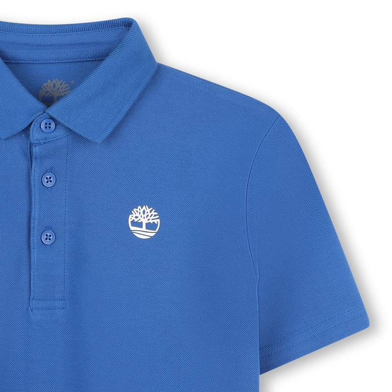 Plain polo with logo on chest TIMBERLAND 
                    BOY