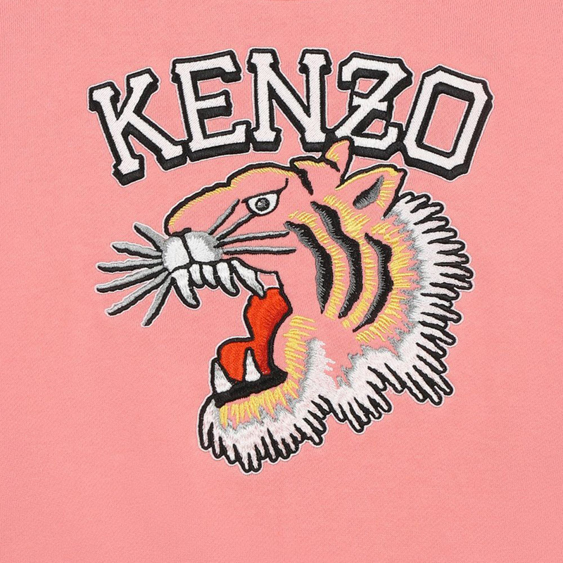 Embroidered Cotton Sweatshirt KENZO KIDS 
                    GIRL