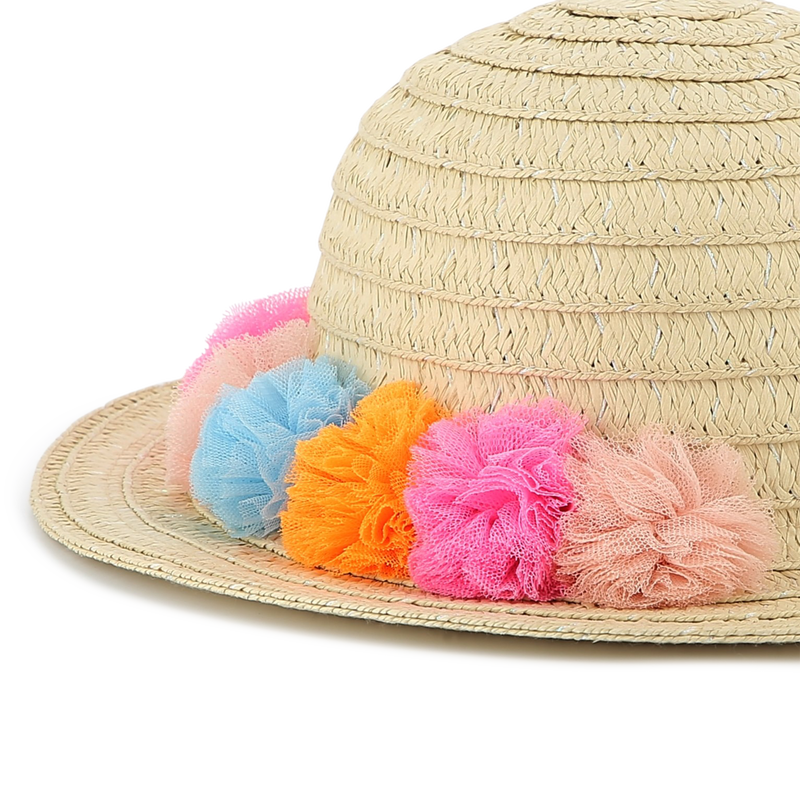 Iridescent pompom sun hat BILLIEBLUSH 
                    GIRL