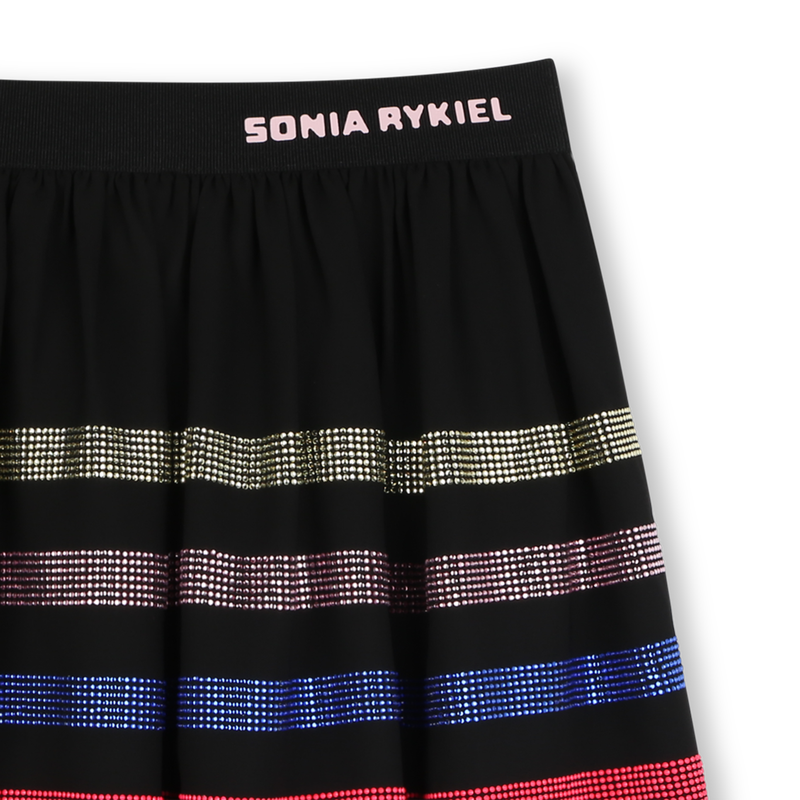 Crepe skirt with diamantés SONIA RYKIEL 
                    GIRL