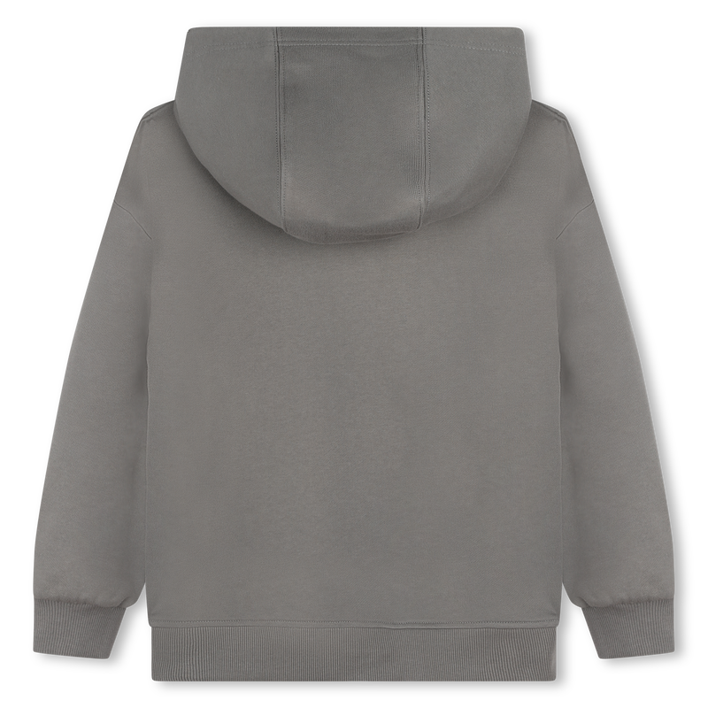 Cotton Jersey Zip-Up Sweatshirt DKNY 
                    BOY