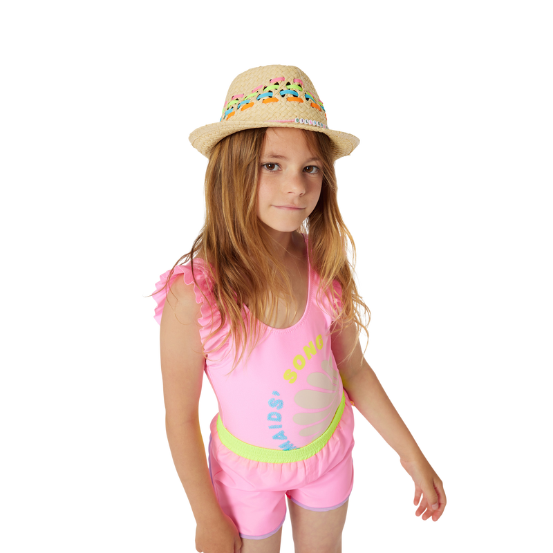 Striped woven hat BILLIEBLUSH 
                    GIRL