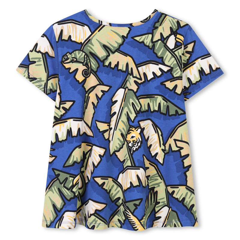 Short-sleeved cotton T-shirt KENZO KIDS 
                    GIRL