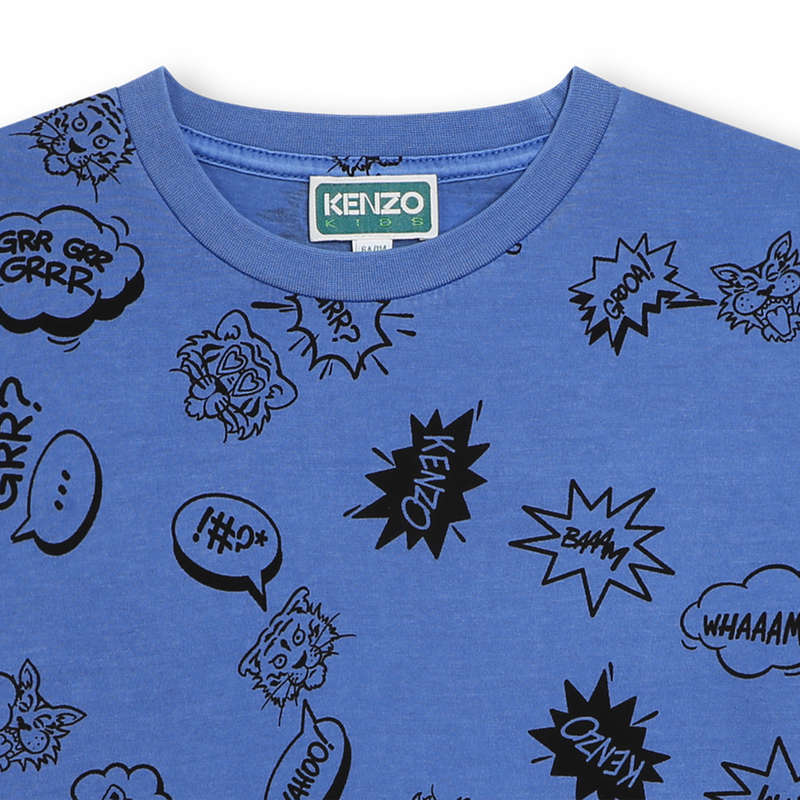 Printed cotton T-shirt KENZO KIDS 
                    BOY