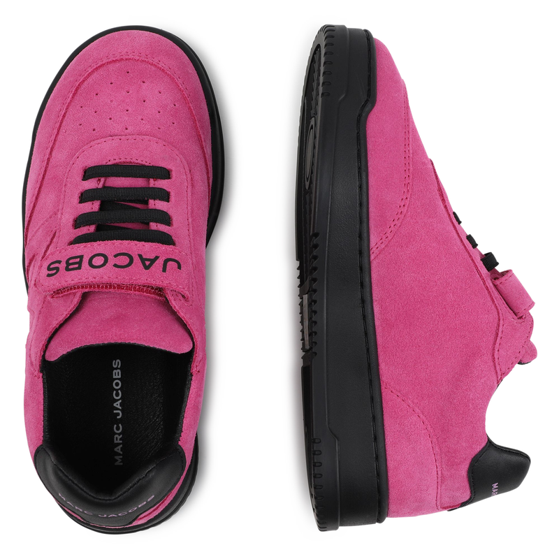 Leather Lace-Up Sneakers THE MARC JACOBS 
                    GIRL