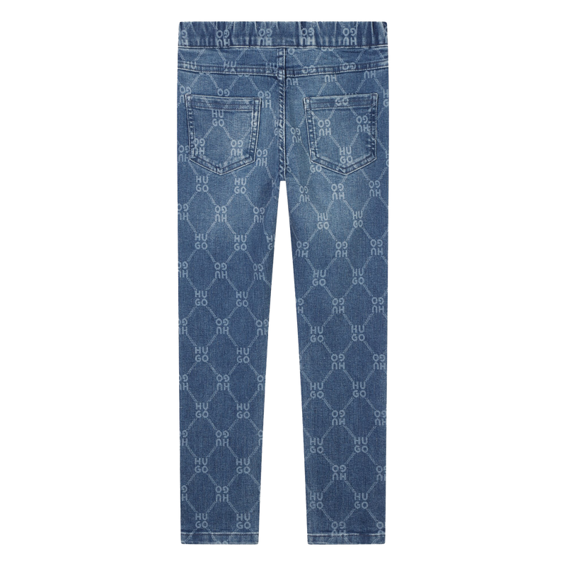 Slim-Fit Printed Jeans HUGO 
                    GIRL