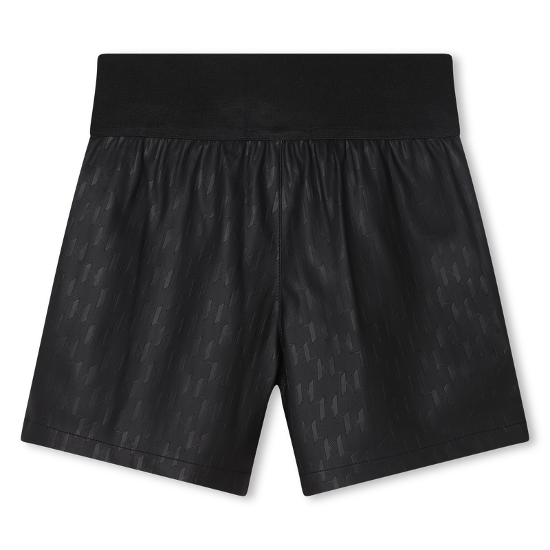 Embossed faux leather shorts KARL LAGERFELD KIDS 
                    GIRL