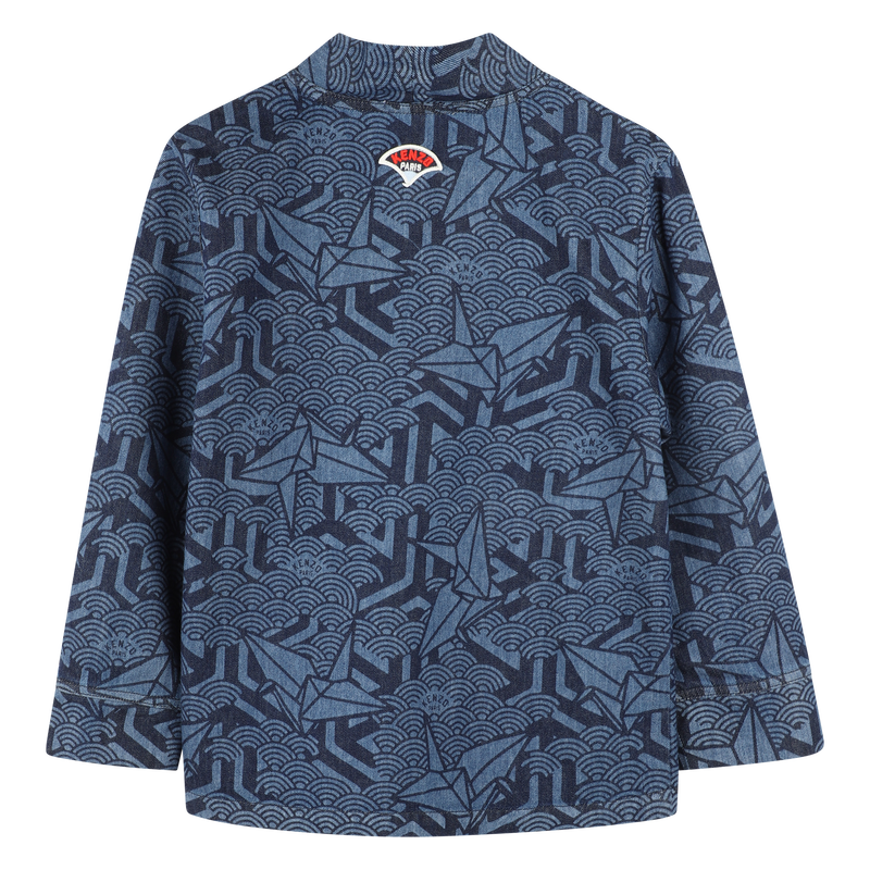 Printed denim jacket KENZO KIDS 
                    UNISEX