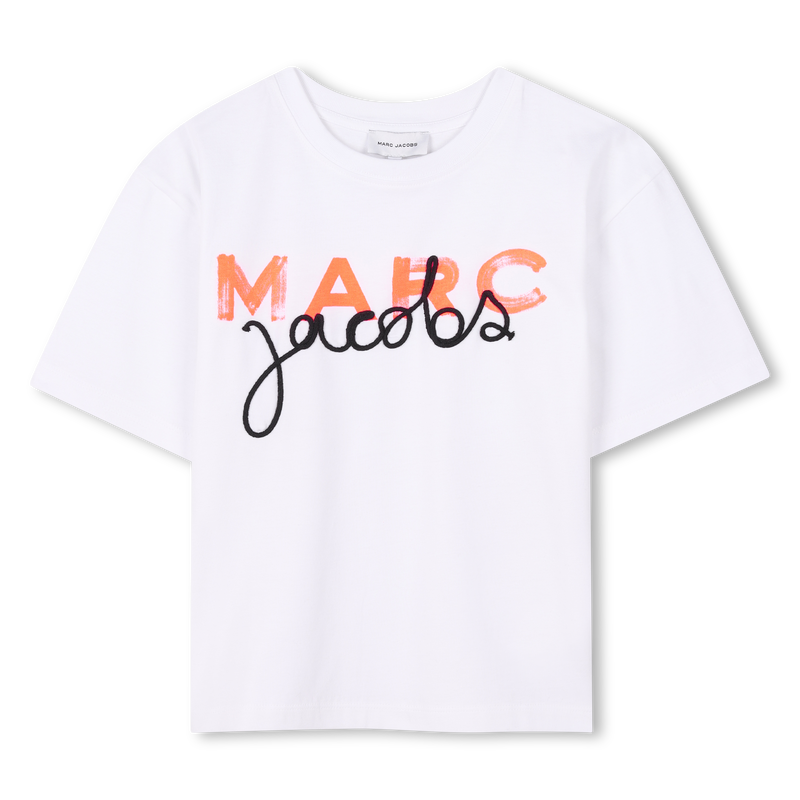 Round-neck cotton T-shirt THE MARC JACOBS 
                    BOY