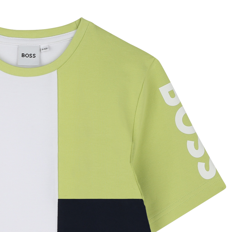 Cotton piqué T-shirt BOSS 
                    BOY