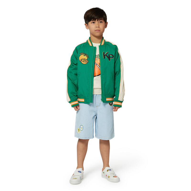 Cotton satin jacket KENZO KIDS 
                    BOY