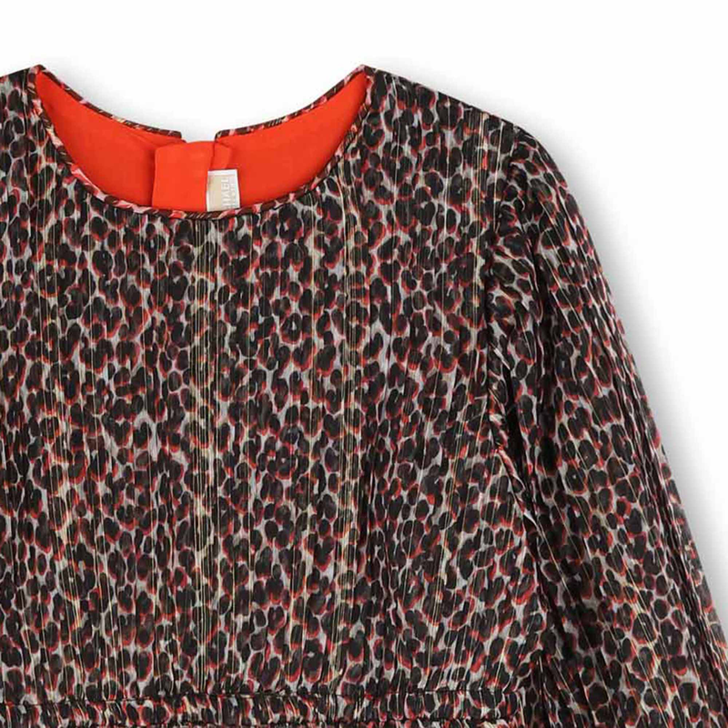Voile-Lined Printed Dress MICHAEL KORS 
                    GIRL