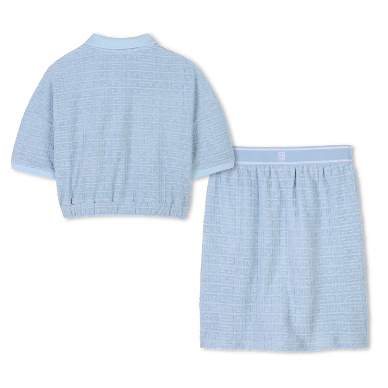Jacquard polo shirt and skirt GIVENCHY 
                    GIRL