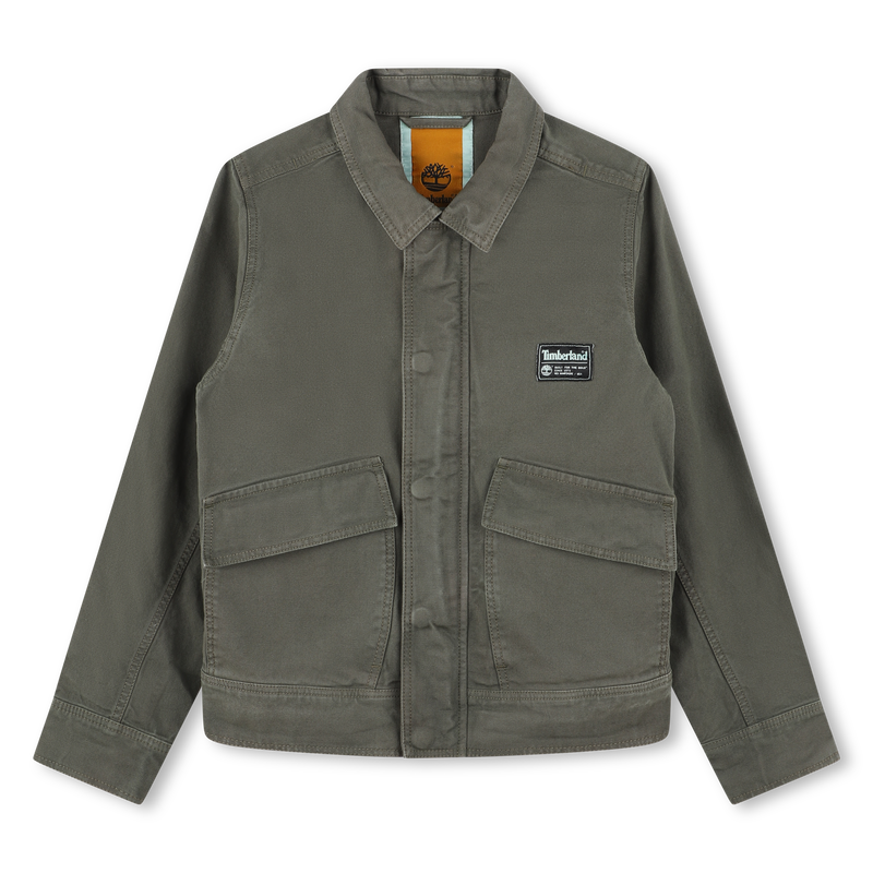 Zipped Cotton Jacket TIMBERLAND 
                    BOY