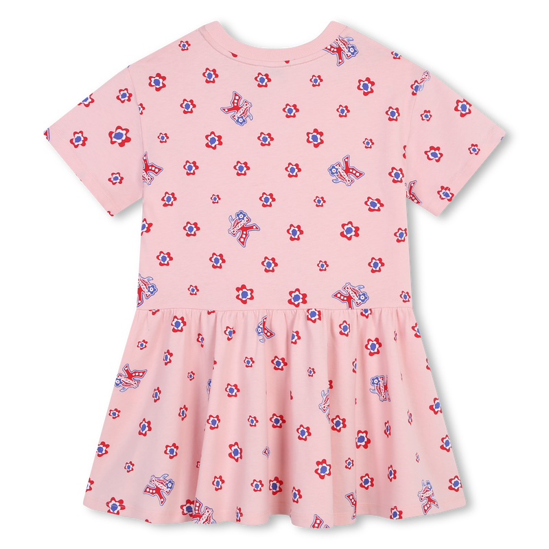 Short-Sleeved Cotton Dress KENZO KIDS 
                    GIRL