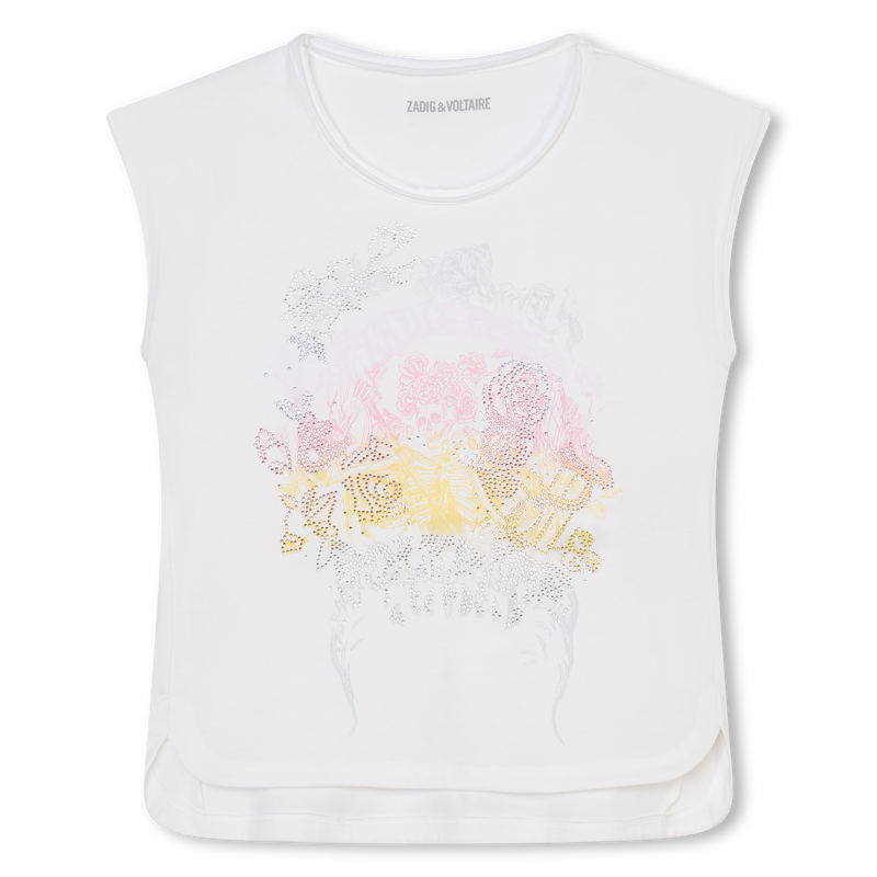 Diamanté Print T-Shirt ZADIG & VOLTAIRE 
                    GIRL
