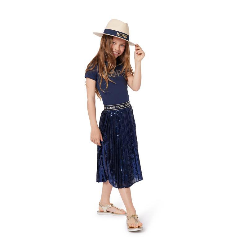 Short-Sleeved Cotton T-Shirt MICHAEL KORS 
                    GIRL