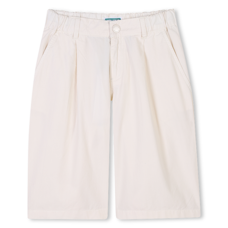 Plain cotton Bermuda shorts KENZO KIDS 
                    BOY